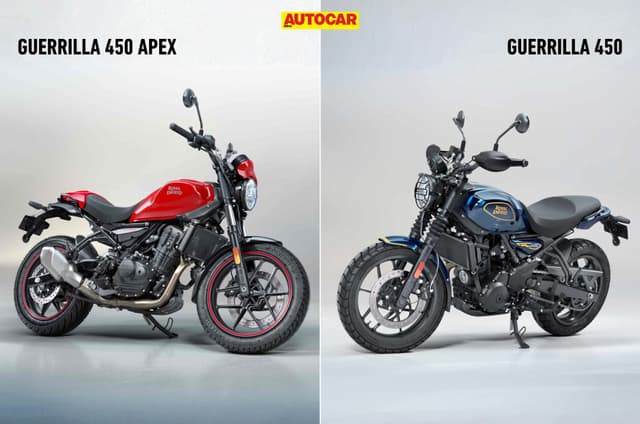 Royal Enfield Guerrilla 450 Apex vs Guerrilla 450 Differences Explained