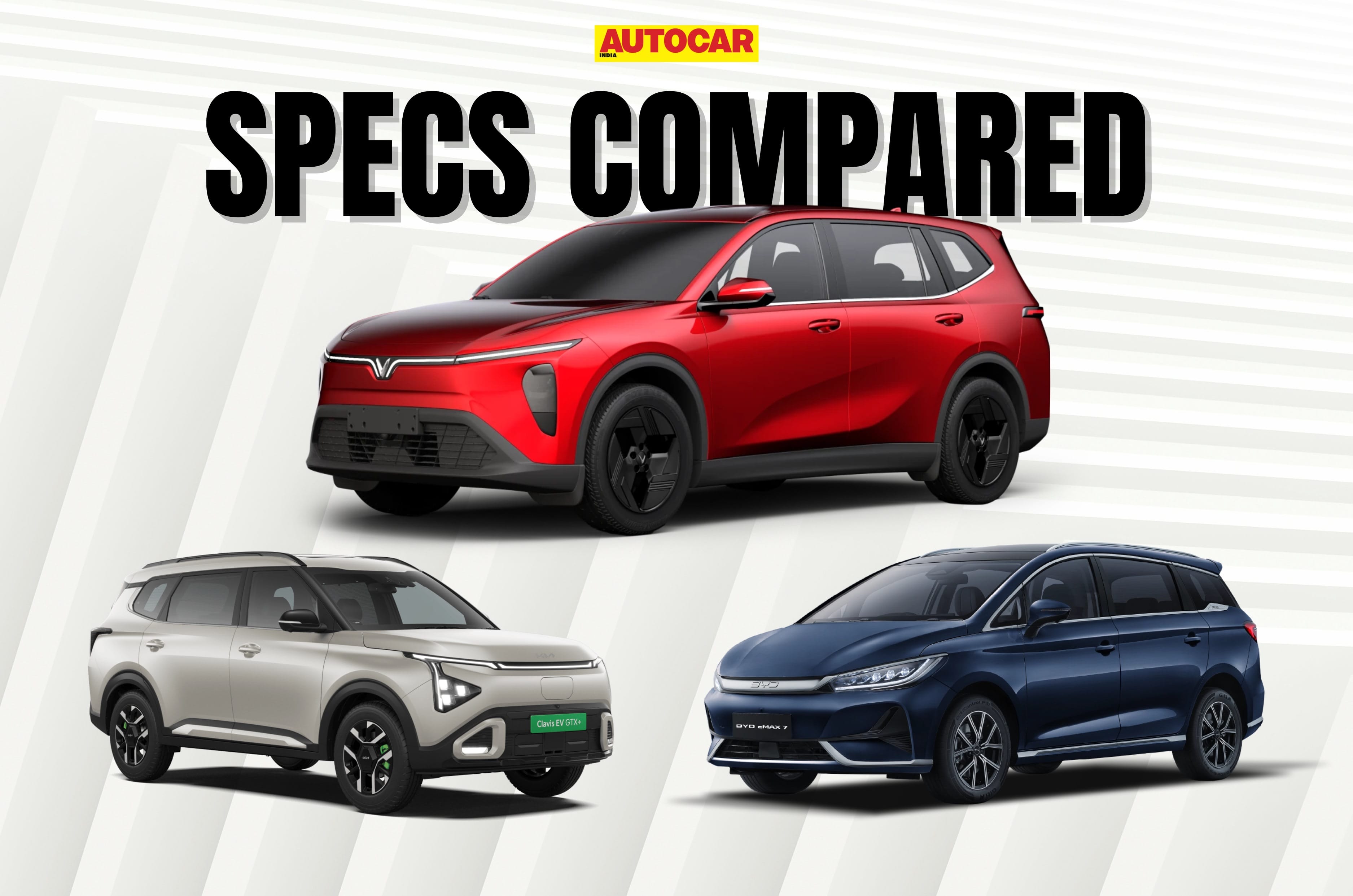 Vinfast VF MPV 7 vs rivals: Specifications compared