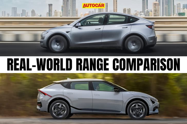 Tesla Model Y vs Kia EV6 real world range comparison