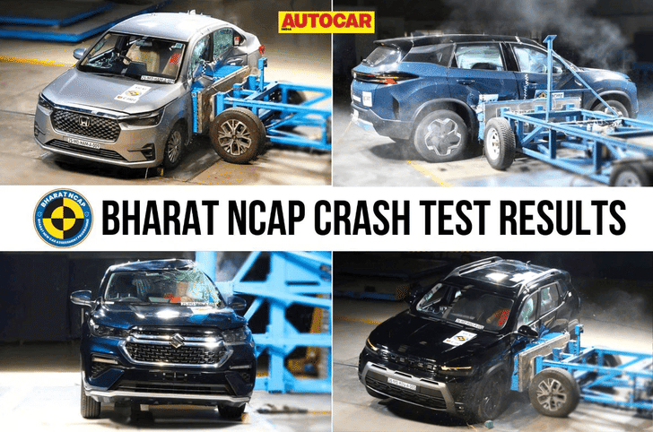 Every car crash tested by Bharat NCAP so far