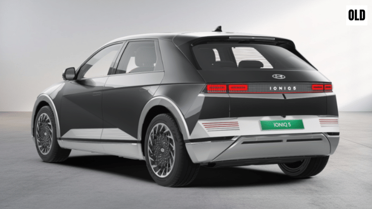 Old Hyundai Ioniq 5 rear quarter static