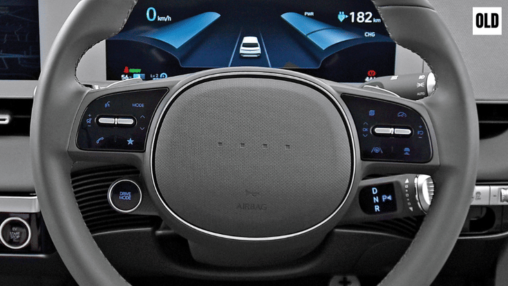 Old Hyundai Ioniq 5 steering wheel