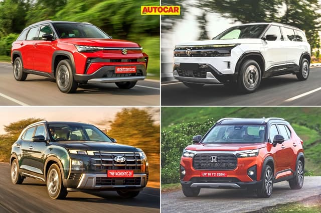 All naturally aspirated petrol midsize SUVs ranked as per ARAI mileage