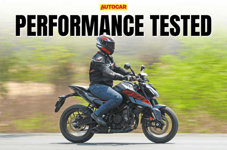 350cc KTM 390 Duke pan shot lead thumbnail