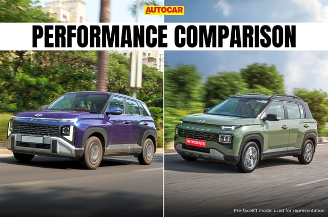 Hyundai Venue vs Exter 1.2 petrol manual performance comparison