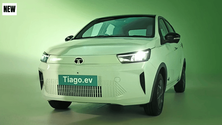 Tata Tiago EV facelift front quarter static Tata Tiago EV facelift front quarter static