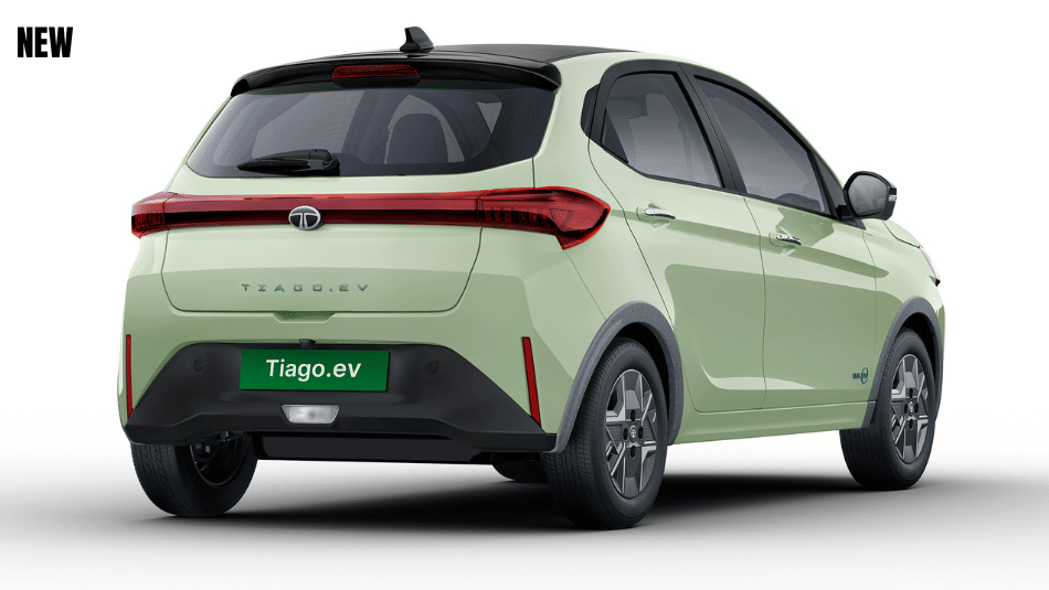 2026 Tiago EV rear quarter static