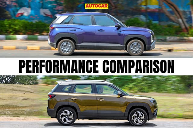 Hyundai Venue vs Maruti Brezza NA petrol MT performance comparison