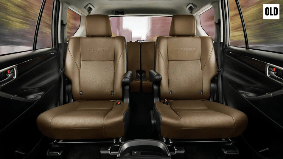 Old Innova Crysta seat upholstery