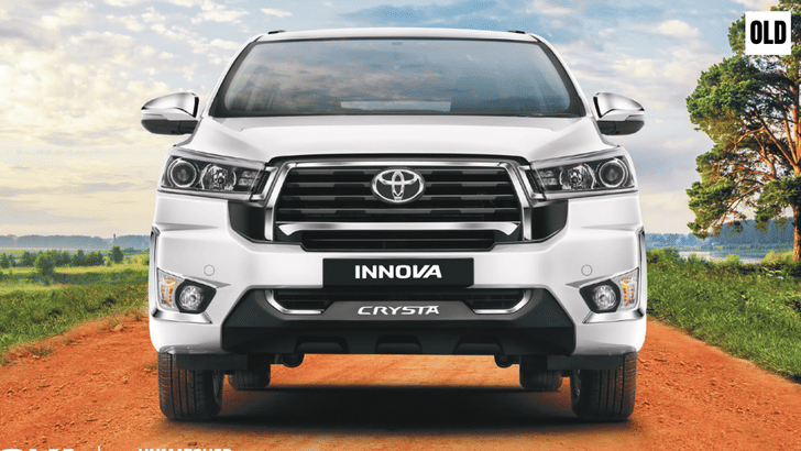 Old Innova Crysta front static Old Innova Crysta front static