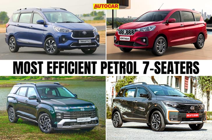 Highest mileage 7 seat cars in India as per ARAI