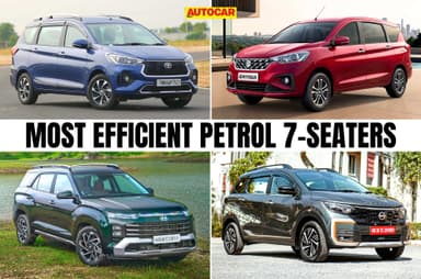 5 highest mileage petrol 7-seat cars as rated by ARAI