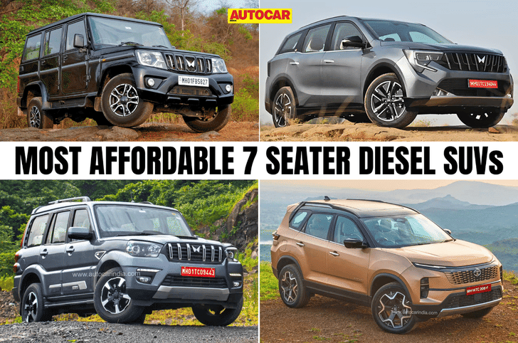 Top 5 most affordable 7 seater diesel SUVs in India