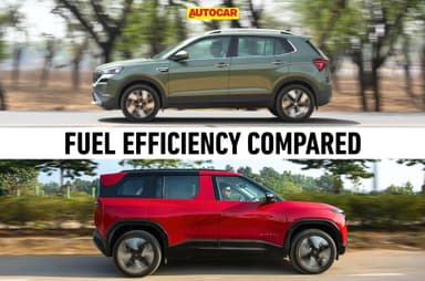 Skoda Kushaq DCT vs Tata Sierra AT turbo-petrol real-world mileage compared