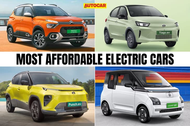 Most affordable EVs in India Most affordable EVs in India