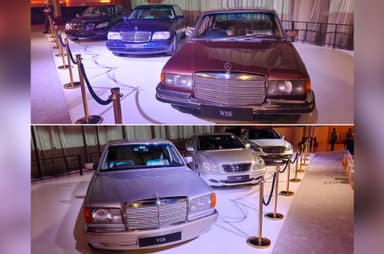 Mercedes showcases seven generations of S-Class in stunning display