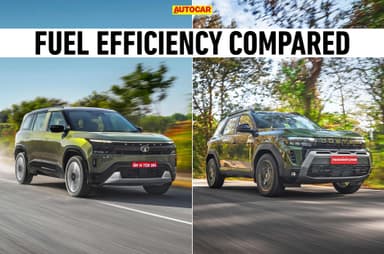 Tata Sierra vs Renault Duster turbo-petrol AT: Real-world mileage compared