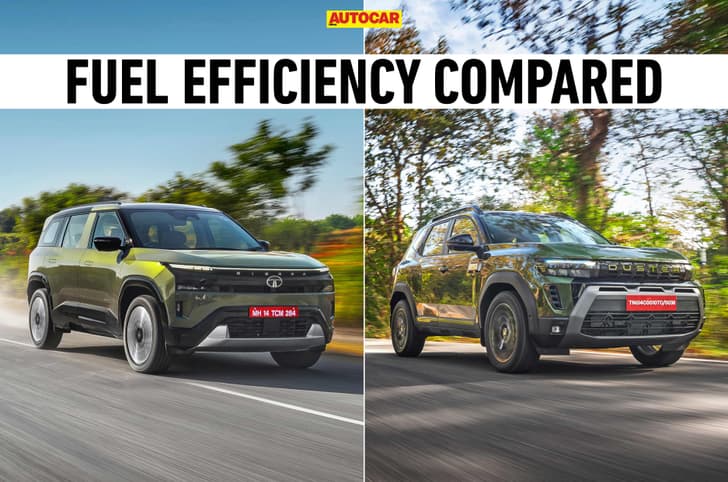 Tata Sierra vs Renault Duster turbo petrol AT: Real-world mileage compared Tata Sierra vs Renault Duster turbo petrol AT: Real-world mileage compared