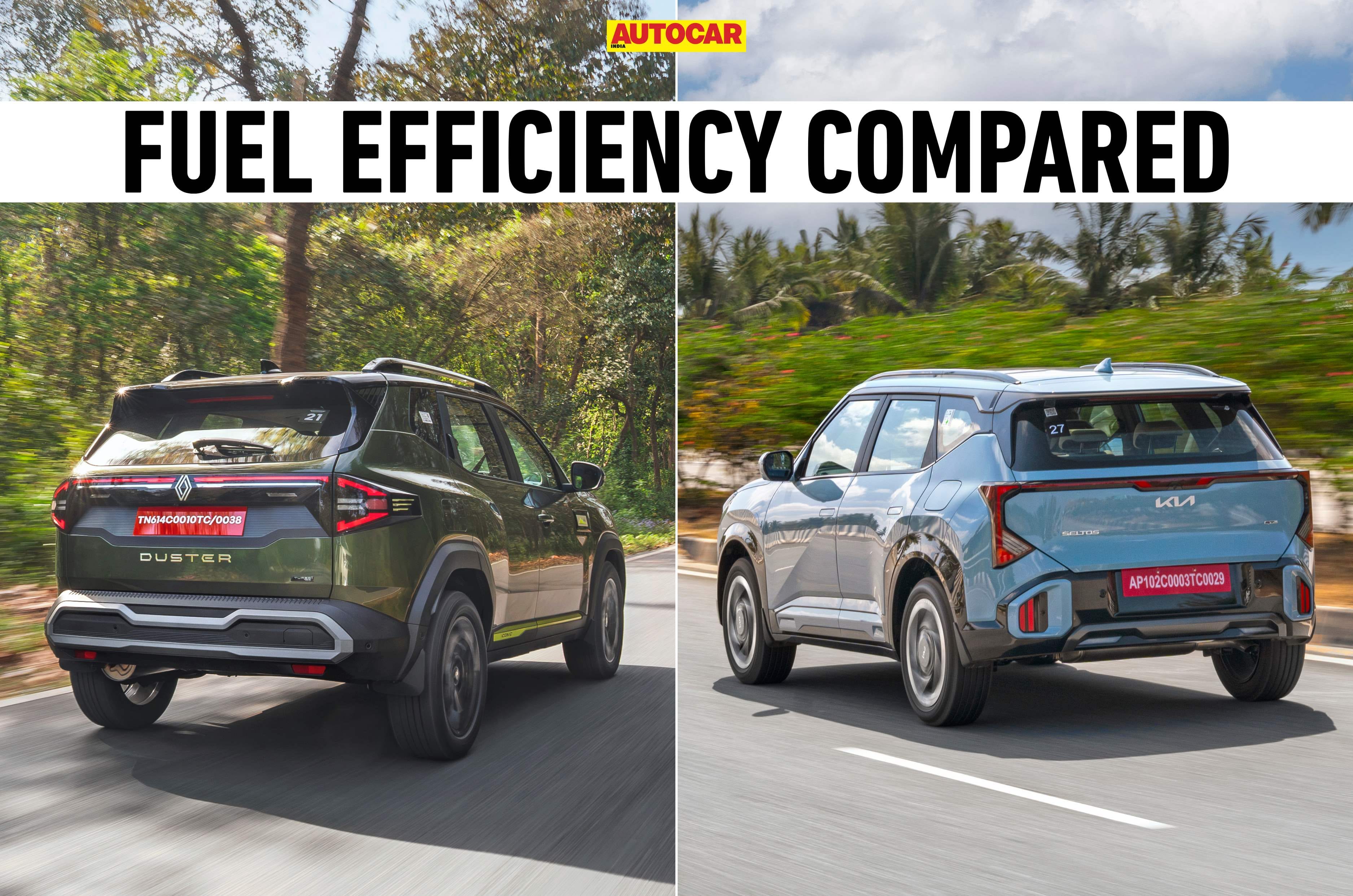 Renault Duster vs Kia Seltos real world mileage compared