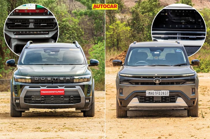 Renault Duster vs Tata Sierra AC performance comparison