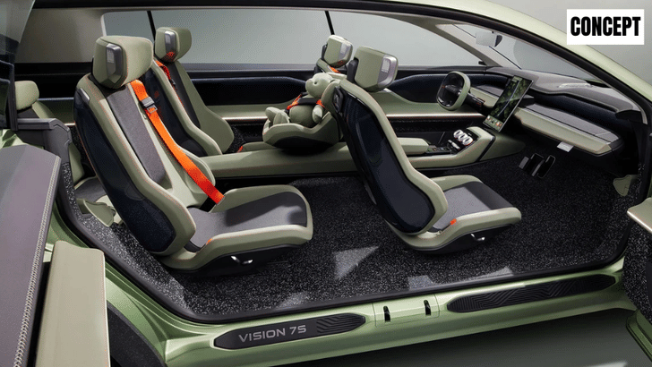 Skoda Vision 7S interior