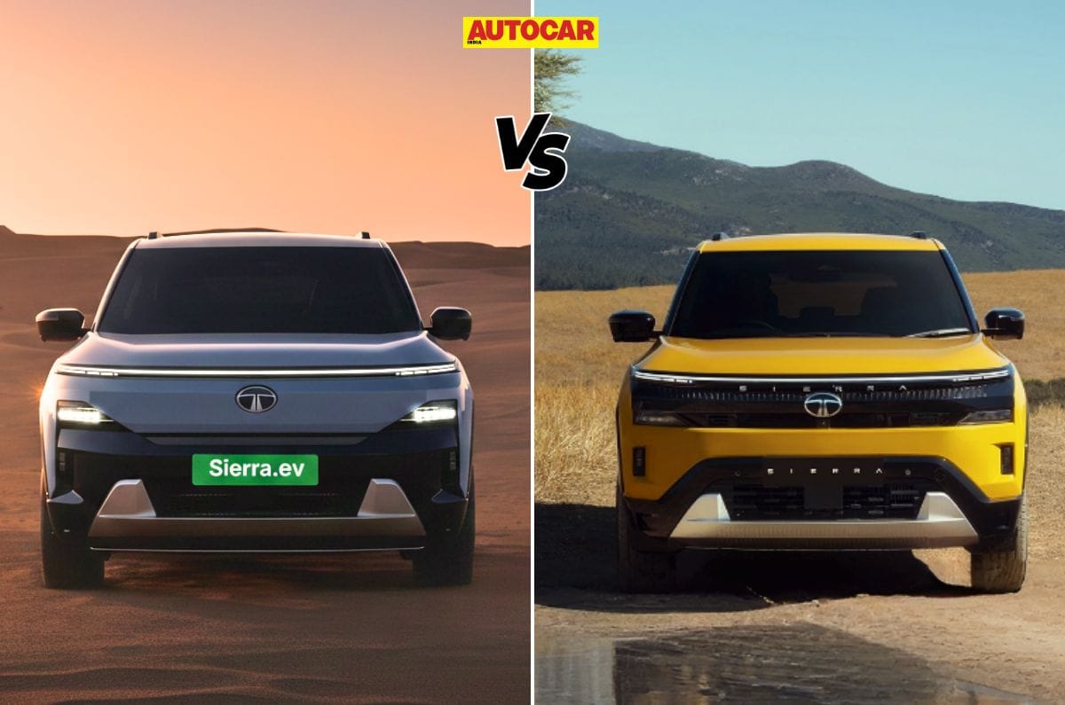 Tata Sierra EV vs ICE: Similarities and differences compared