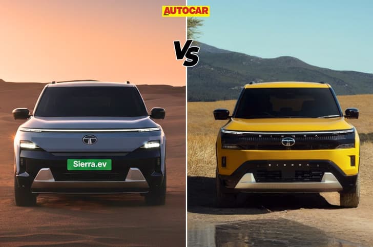Tata Sierra EV vs ICE: Similarities and differences compared