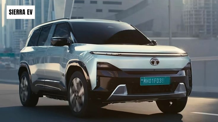 Tata Sierra EV front quarter