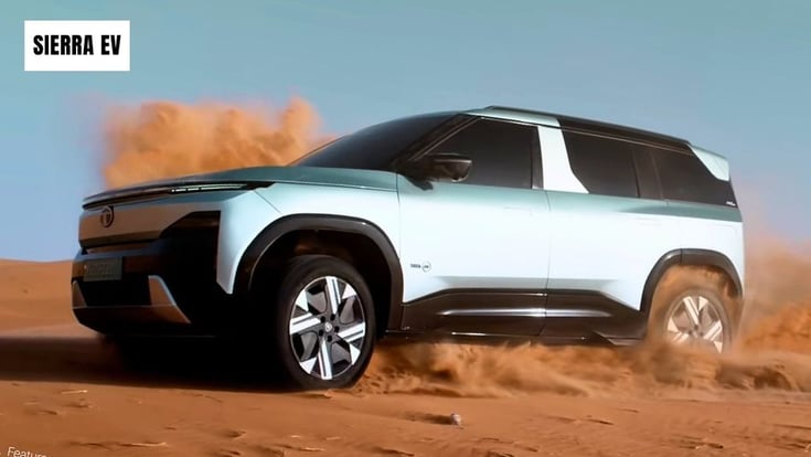 Tata Sierra EV side profile