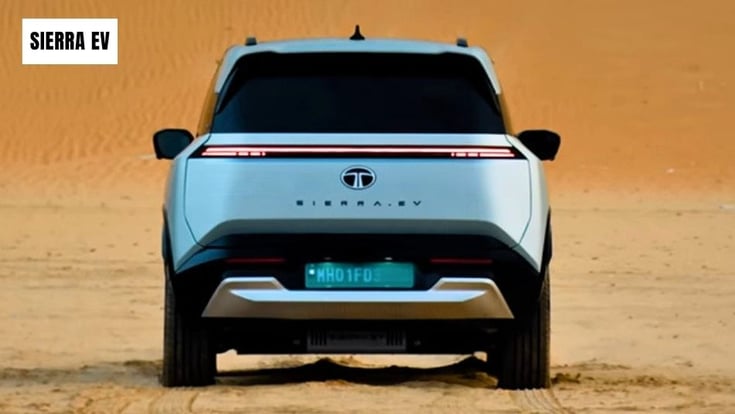 Tata Sierra EV rear design