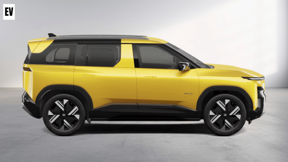 Tata Sierra EV side profile design