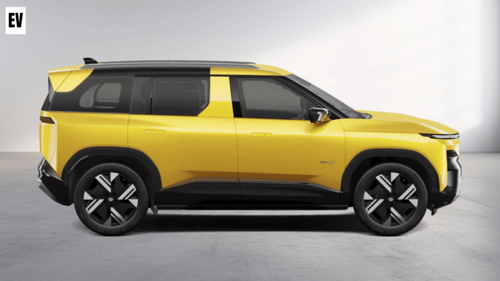 Tata Sierra EV side profile design
