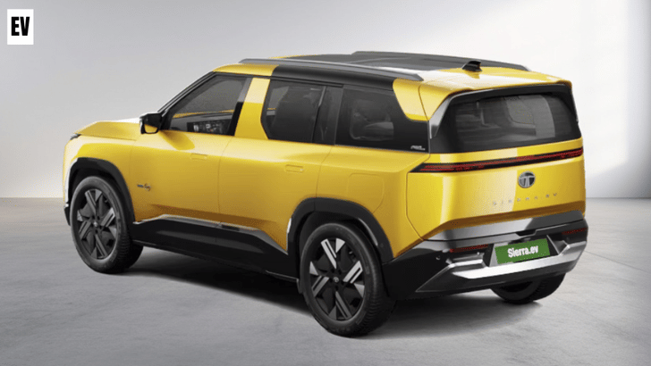 Tata Sierra EV rear design