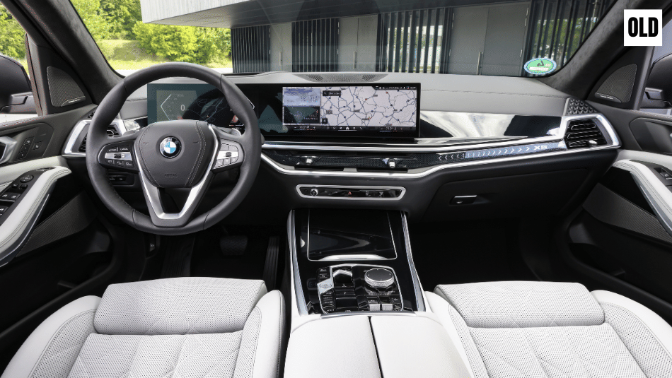 Old BMW X5 interior