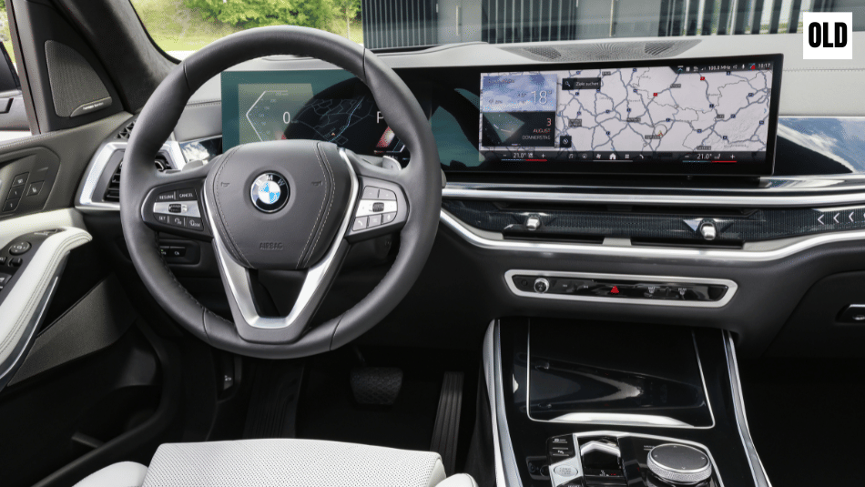 Old BMW X5 dashboard