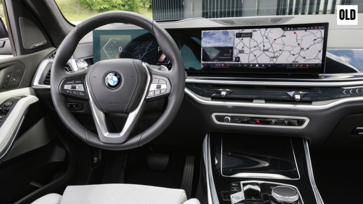 Old BMW X5 dashboard
