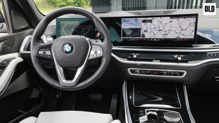 Old BMW X5 dashboard