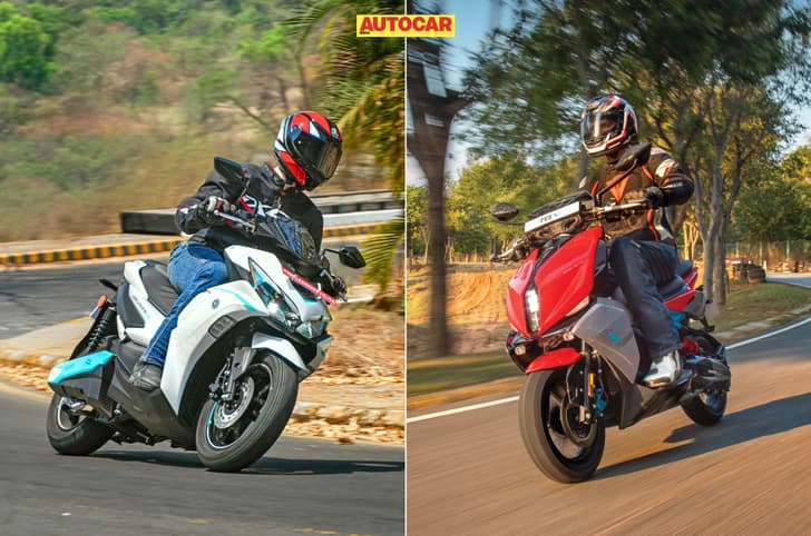 Yamaha Aerox-E vs TVS X: price and specification comparison