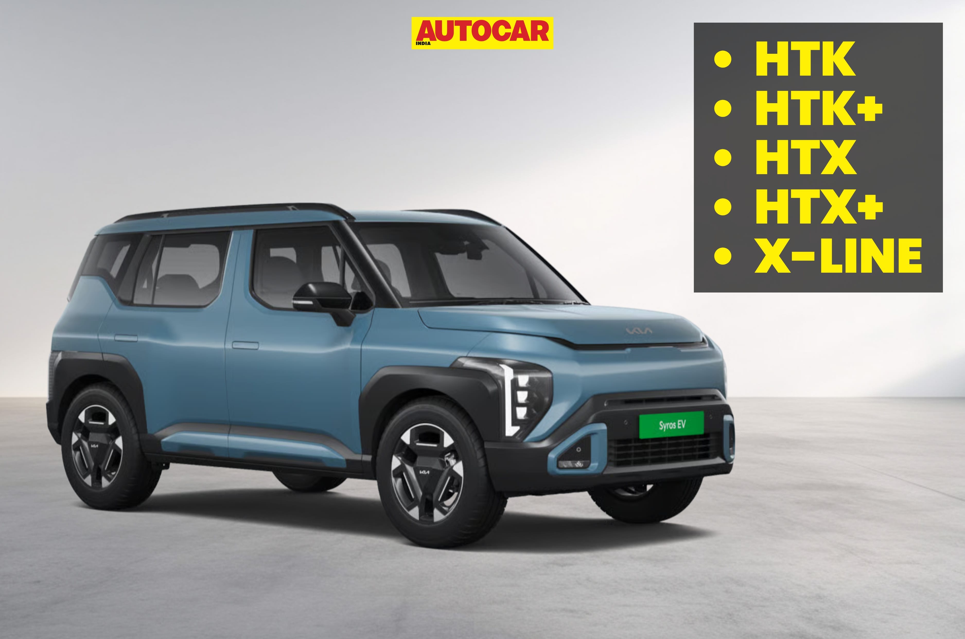 Kia Syros EV variants explained