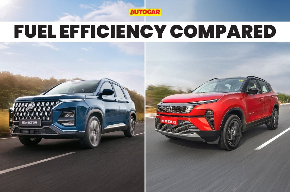 Tata Harrier vs MG Hector turbo-petrol automatic mileage comparison