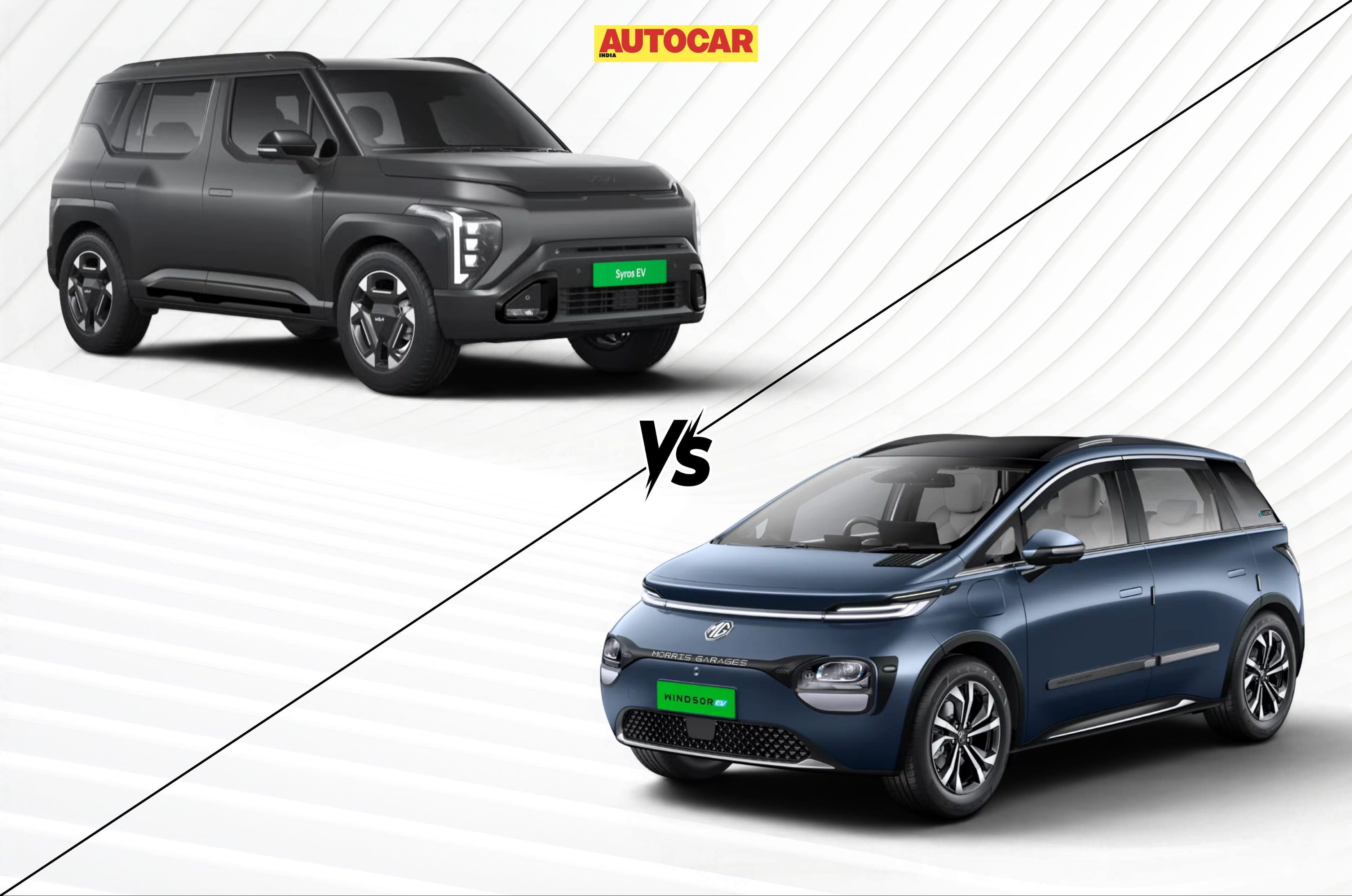 Kia Syros EV vs MG Windsor EV: Electric Sub-4m Showdown