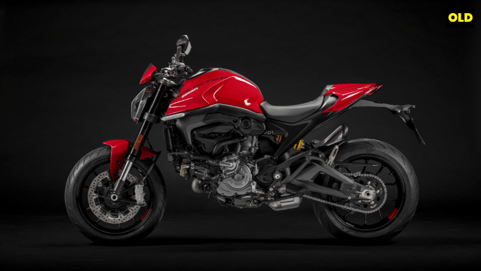 Ducati Monster old left side profile