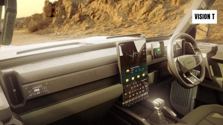 Mahindra Vision T dashboard design