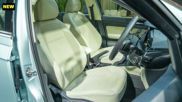 New Skoda Slavia front seats