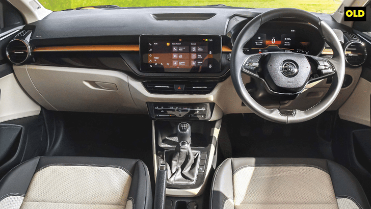 Old Skoda Slavia dashboard