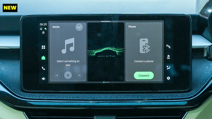 New Skoda Slavia touchscreen