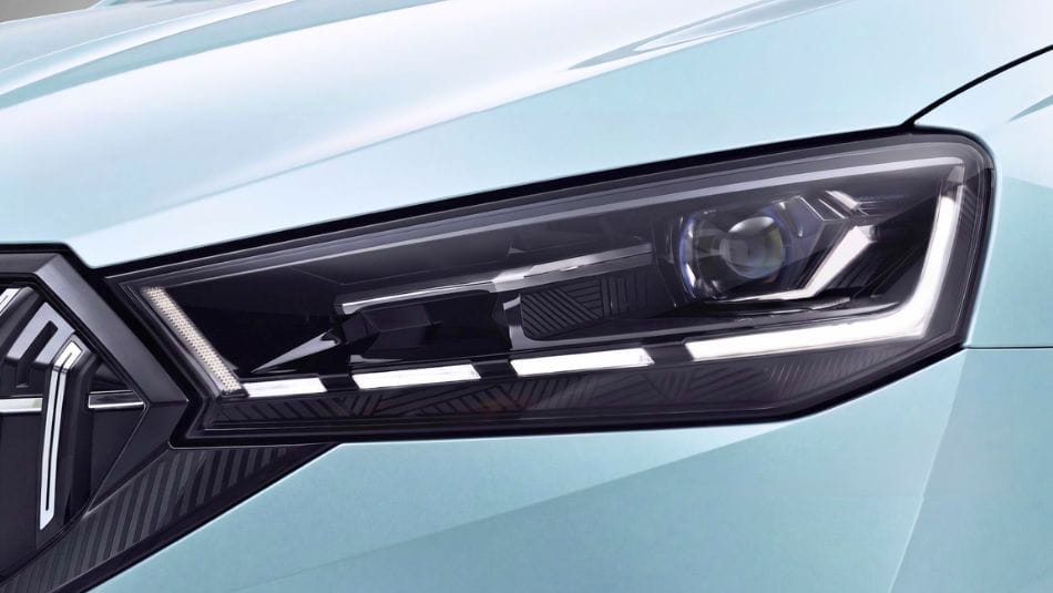 Skoda Slavia facelift headlight