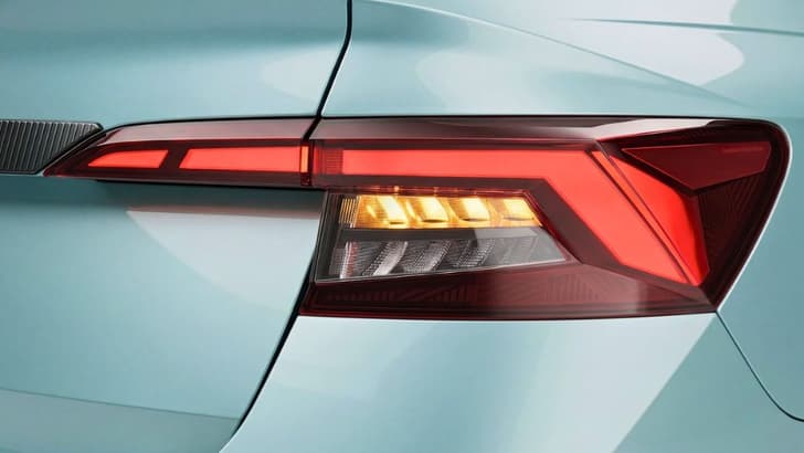 Skoda Slavia facelift taillight
