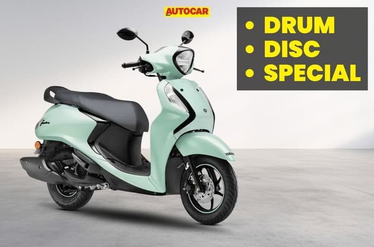 Yamaha Fascino Green front right side static in studio