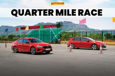 Skoda Octavia RS vs Volkswagen Golf GTI: Quarter mile race